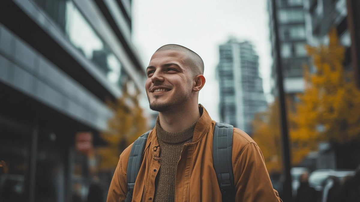 Buzz cut pour la calvitie un look stylé & confiant
