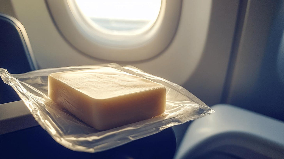 Savon solide en avion : réglementation 2024
