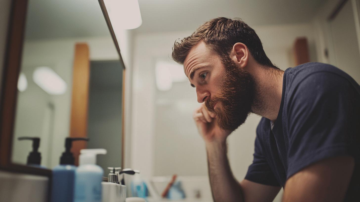 Pellicules dans la barbe : causes et traitements