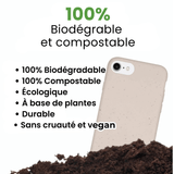 Coque de téléphone biodégradable - Blanc naturel