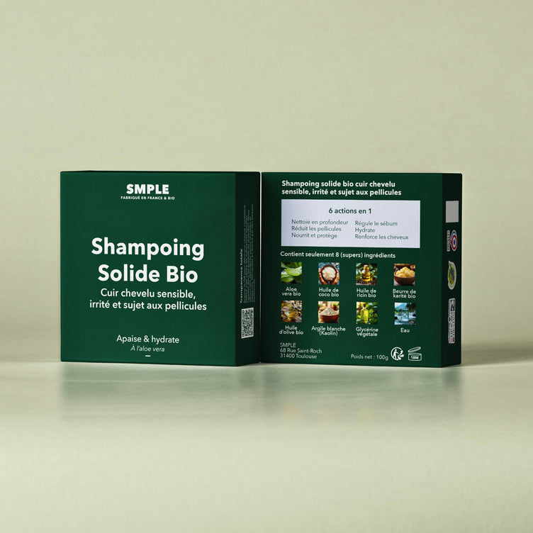Shampoing Sans Plastique Cheveux Barbe Anti-pelliculaire