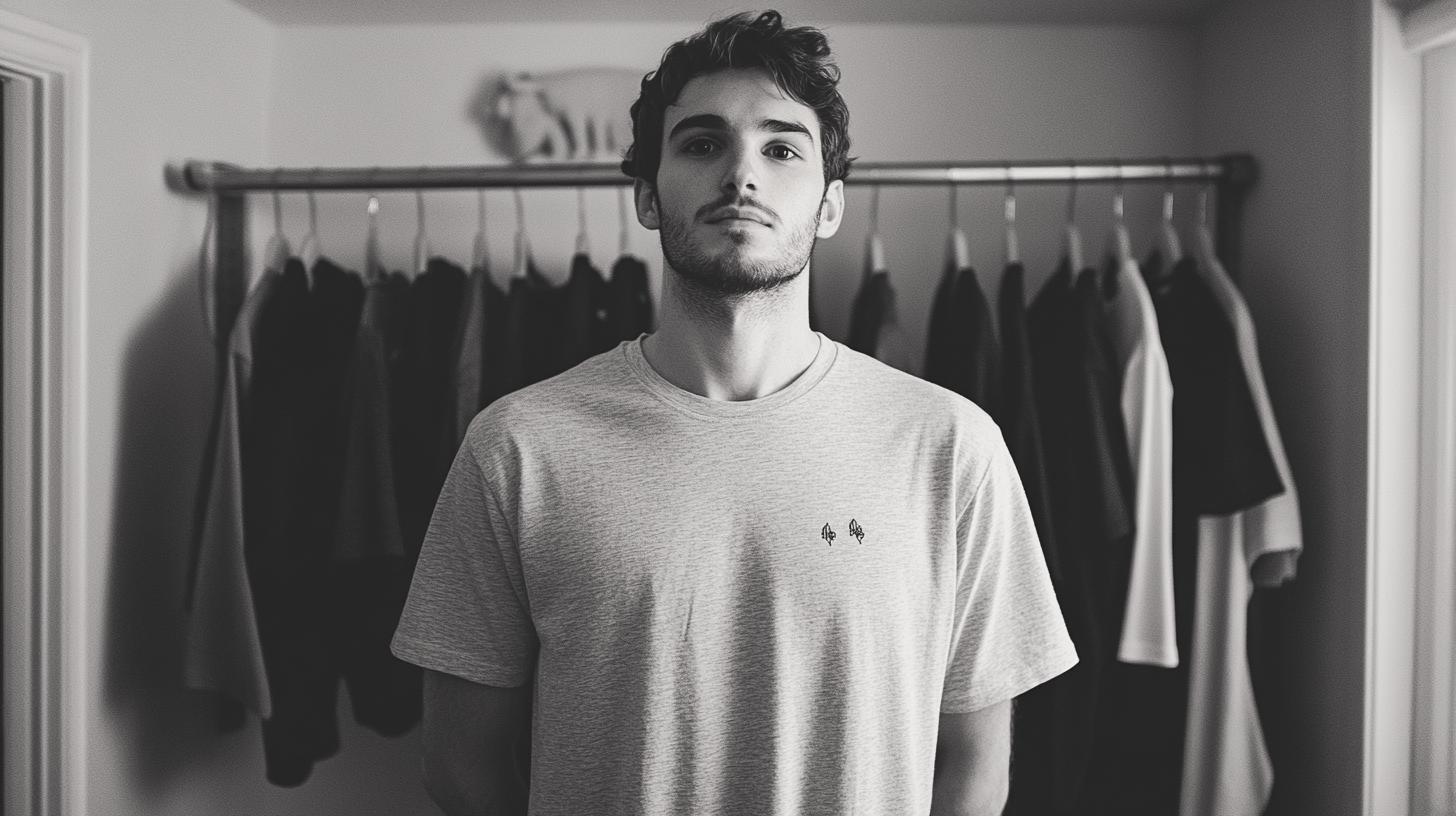 T shirt basique homme : différents styles et qualités - SMPLE