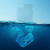 Coque de téléphone transparente en plastique recyclé des océans